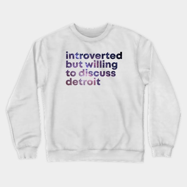 Detroit Michigan Crewneck Sweatshirt by OKDave